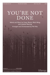 You're Not Done SATB choral sheet music cover